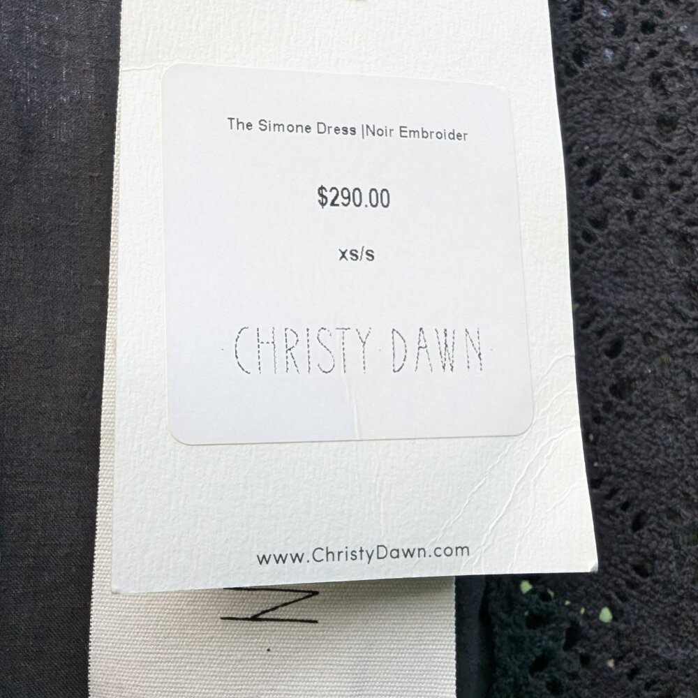 Christy Dawn Simone dress Noir xs/small - Picture 3 of 14